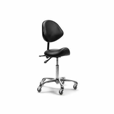 BraveHead zadelkruk Zwart met rugleuning
