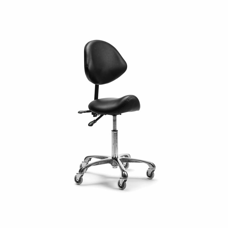 BraveHead zadelkruk Zwart met rugleuning