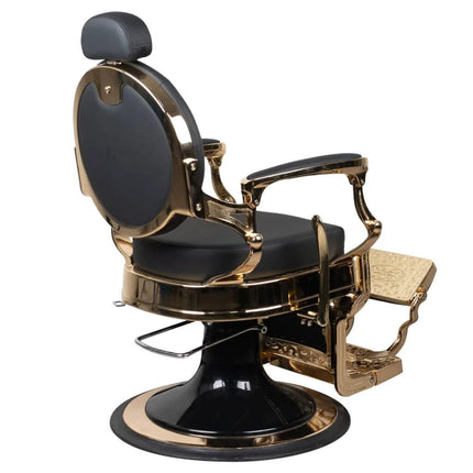 Dita Black Gold Chrome Barberchair