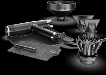 GA.MA IQ2 Perfetto Black Hairdryer