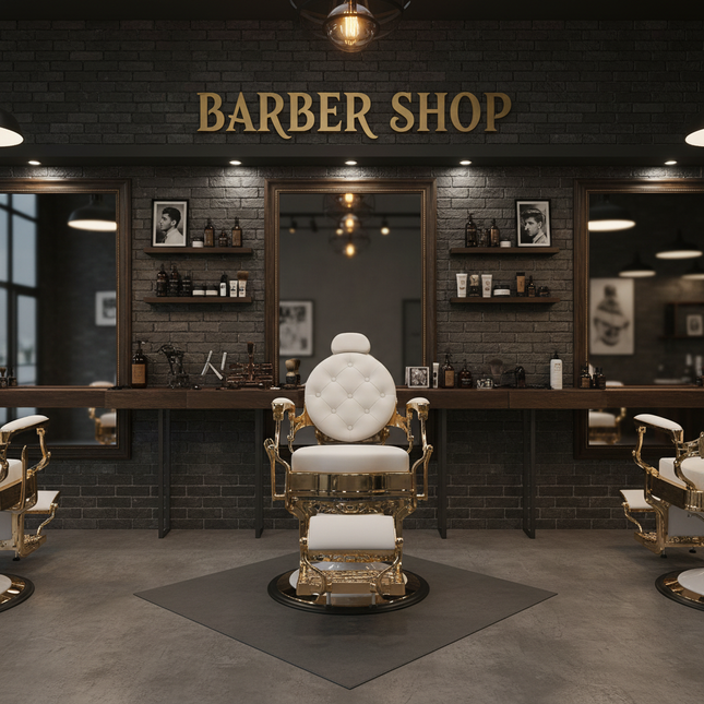 Barberstoel in barbershop