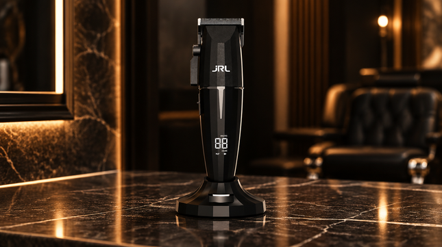 JRL FreshFade 2020C Onyx Black Tondeuse in luxe barbershop sfeer
