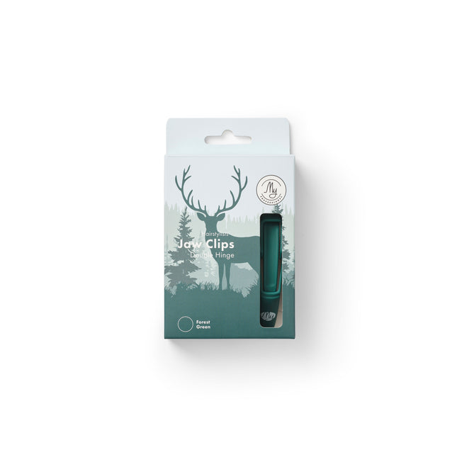 My Professional Jawclip – Professionele Haarklem Forrest Green 4 stuks