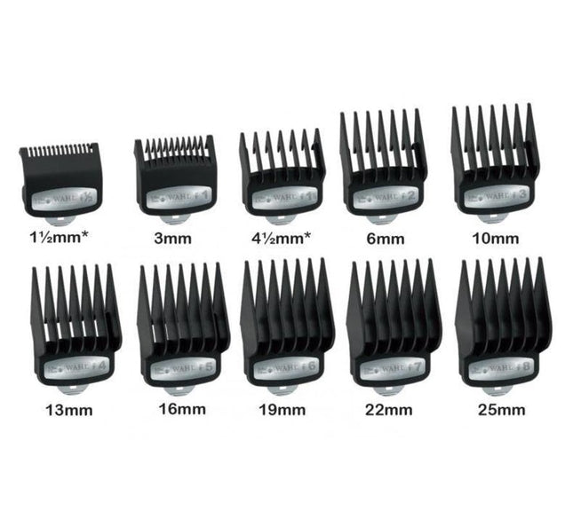 Wahl Cutting Guides Premium Opzetkammen set 10 stuks