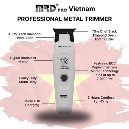 MRD Pro Smart Brain Trimmer White
