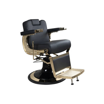 Dita Barber Chair Gold Frame Lille Black