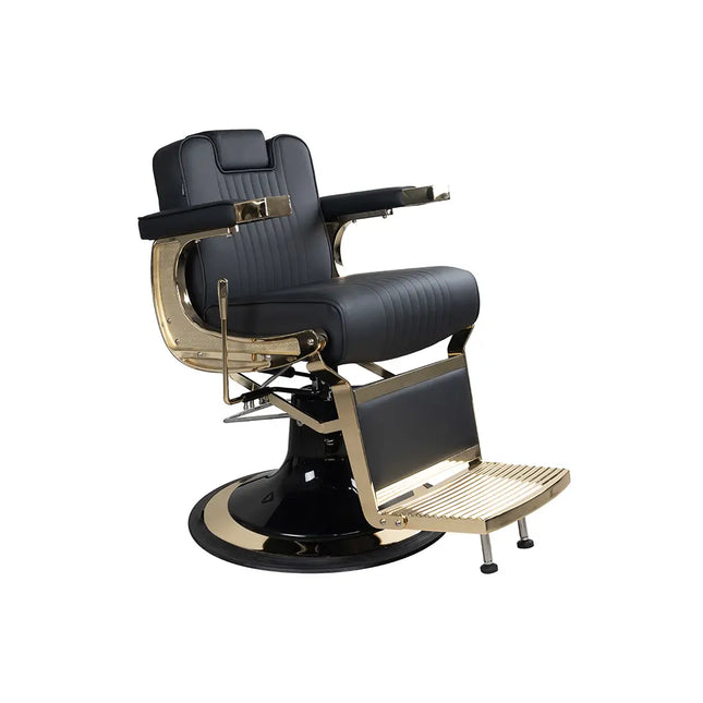 Dita Barber Chair Gold Frame Lille Black