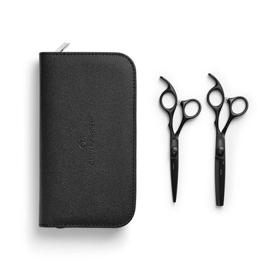 Olivia Garden Set Xtreme Mat black Kappersschaar 5.75 & Uitdunschaar 6.0 inch