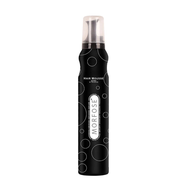 Morfose Extra Strong Haarmousse Zwart 200 ml