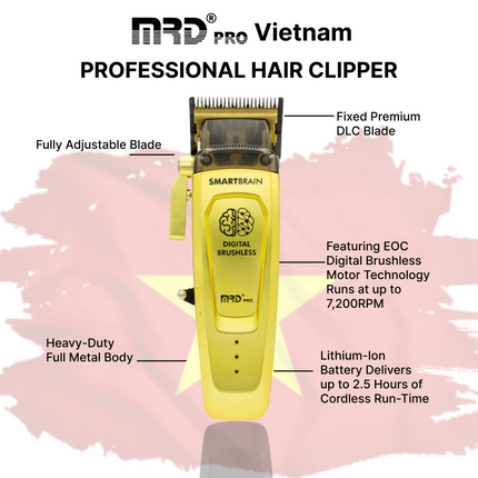 MRD Pro Smart Brain Saber Hair Clipper - Tondeuse Gold
