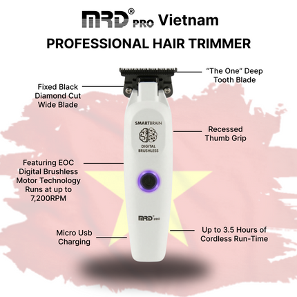 MRD Pro Smart Brain Trimmer White