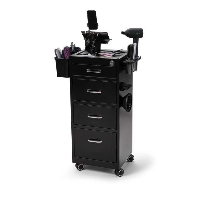 BraveHead Metalen trolley met 4 laden en cijferslot
