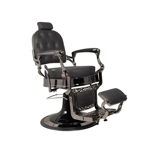 Dita Barber Chair Black Chrome Square Back Phoenix Black
