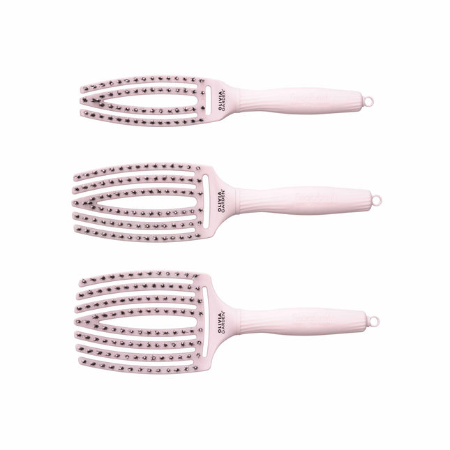 Olivia Garden Vingerborstelset Pastelroze - Display 12 stuks