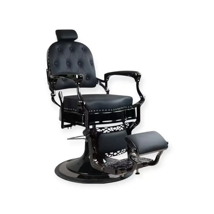 Dita Barber Chair Black Chrome Square Back Phoenix Black