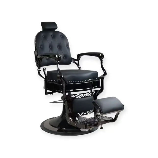 Dita Barber Chair Black Chrome Square Back Phoenix Black