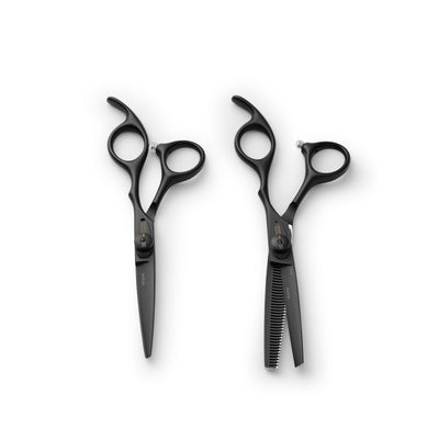 Olivia Garden Set Xtreme Mat black Kappersschaar 5.75 & Uitdunschaar 6.0 inch