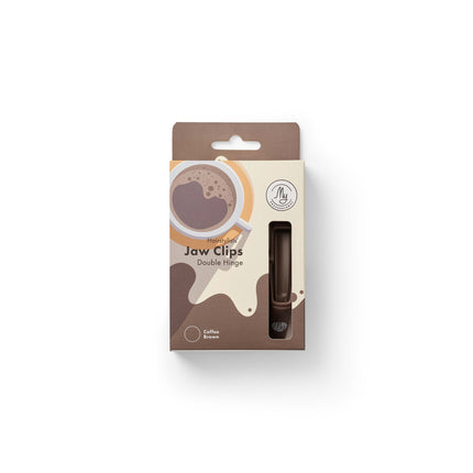 My Professional Jawclip – Professionele Haarklem Coffee Brown 4 stuks