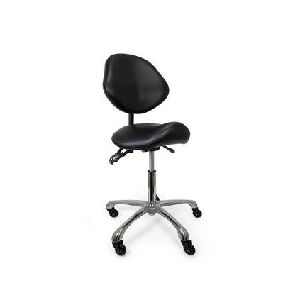 BraveHead Ergonomische Zadelkruk met Rugleuning 3 Functies Verstelbare Werkstoel