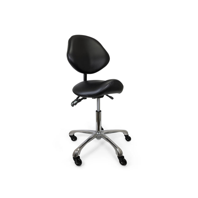 BraveHead Ergonomische Zadelkruk met Rugleuning 3 Functies Verstelbare Werkstoel