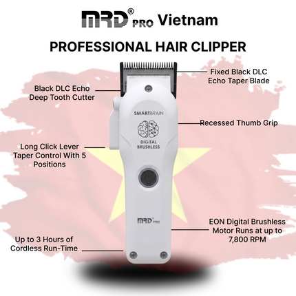 MRD Pro Smart Brain Clipper - Tondeuse White