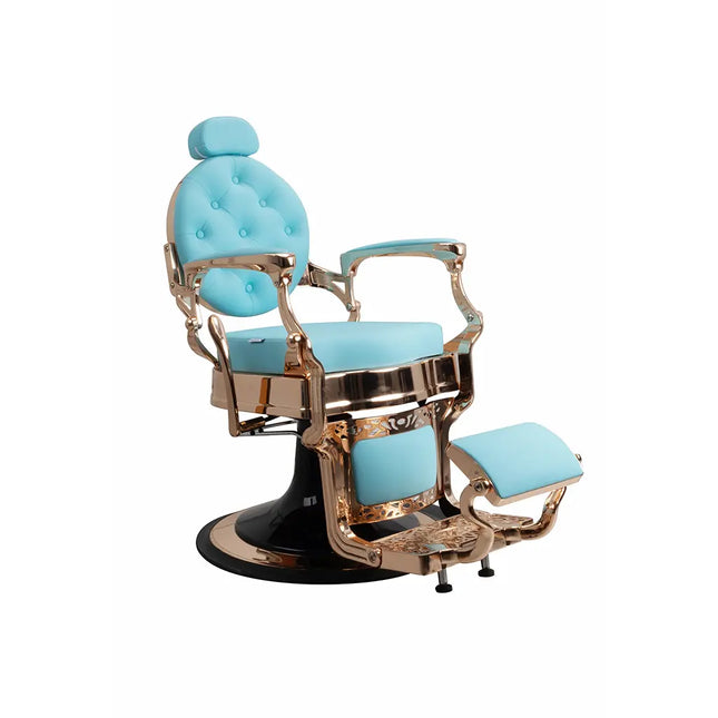 Dita Barber Chair Rose Gold Frame Utrecht Blue