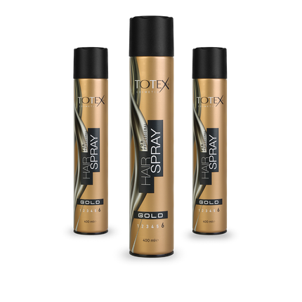 Totex Hair Spray Gold Strong 400 ml