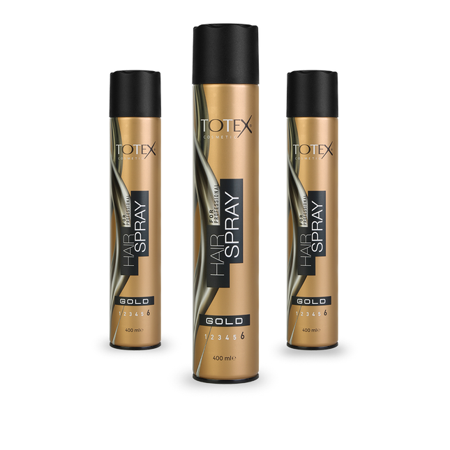 Totex Hair Spray Gold Strong 400 ml