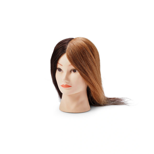 BraveHead Mannequin vrouw 30/35 cm Anna 5 kleuren 100% menselijke haren