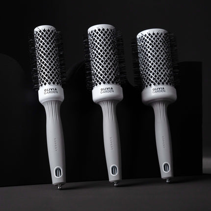 Olivia Garden Expert Blowout Shine Wit & Grijs Display 18 stuks