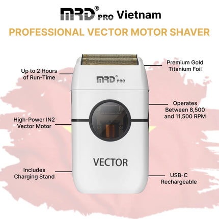 MRD Pro Shaver White-Smooth