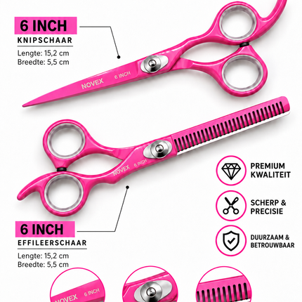 Novex Effileersxhaar 6 Inch – Rose