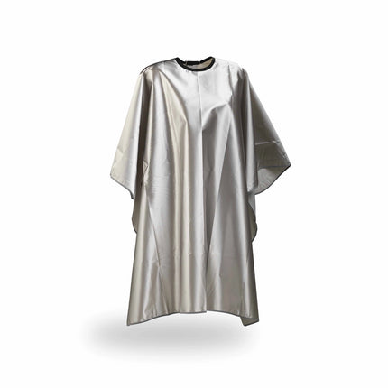 Wako satijnen cape - zilver