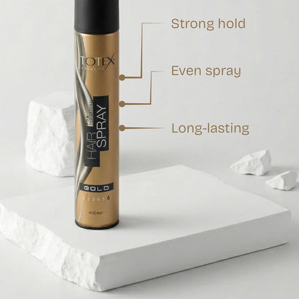 Totex Hair Spray Gold Strong 400 ml