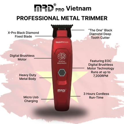 MRD Pro Smart Brain Trimmer Red