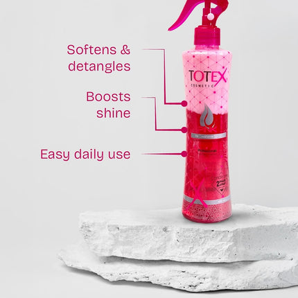 Totex Hair Conditioner Spray Pink 2 Phase 400ml
