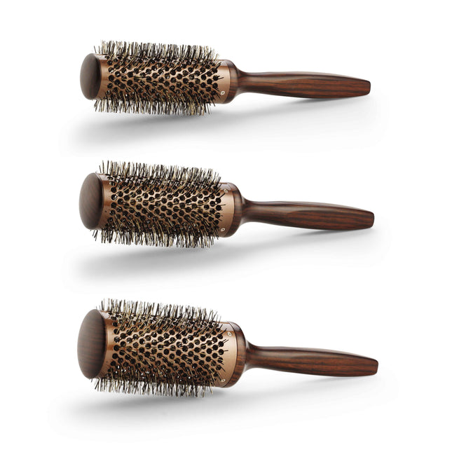 BraveHead Vintage krulborstel van esdoornhout, 43 mm