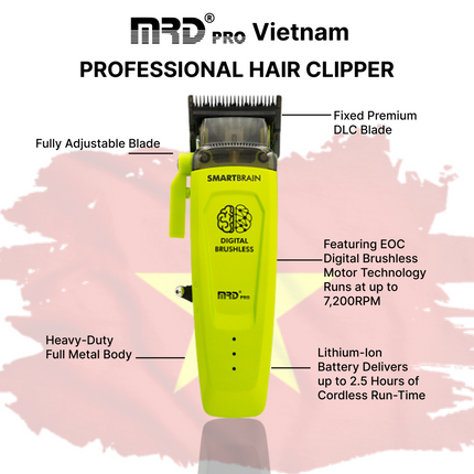 MRD Pro Smart Brain Saber Hair Clipper - Tondeuse Green