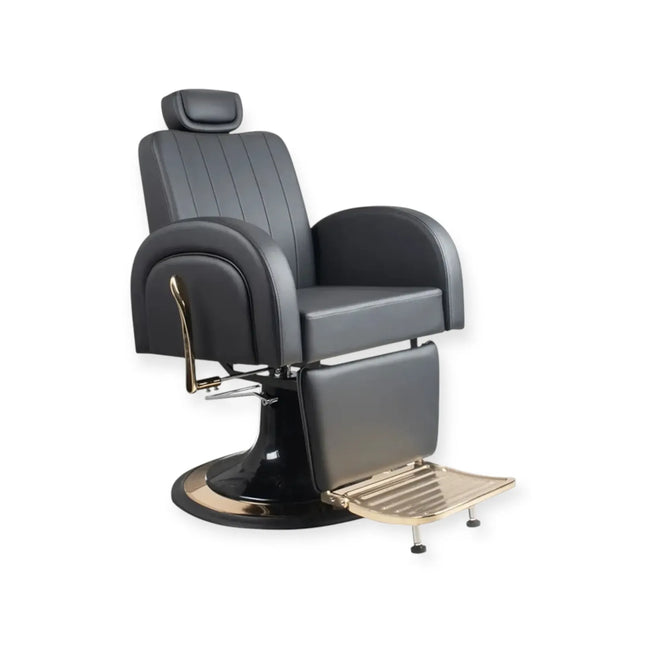Dita Barber Chair Gold Chrome Manila Black