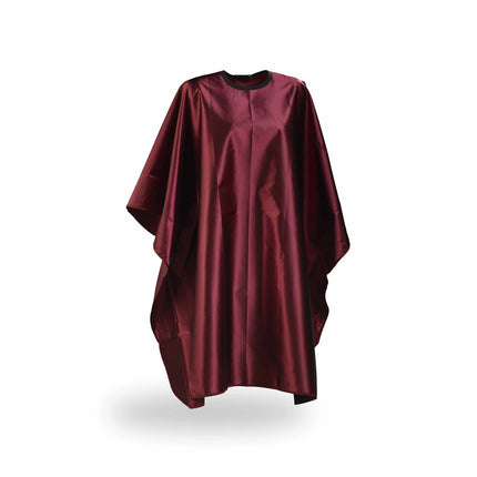 Wako satijnen cape - bordeauxrood