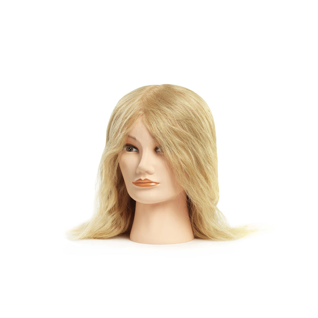 Oefenhoofd Ida 100% echt haar blond 35/40 cm