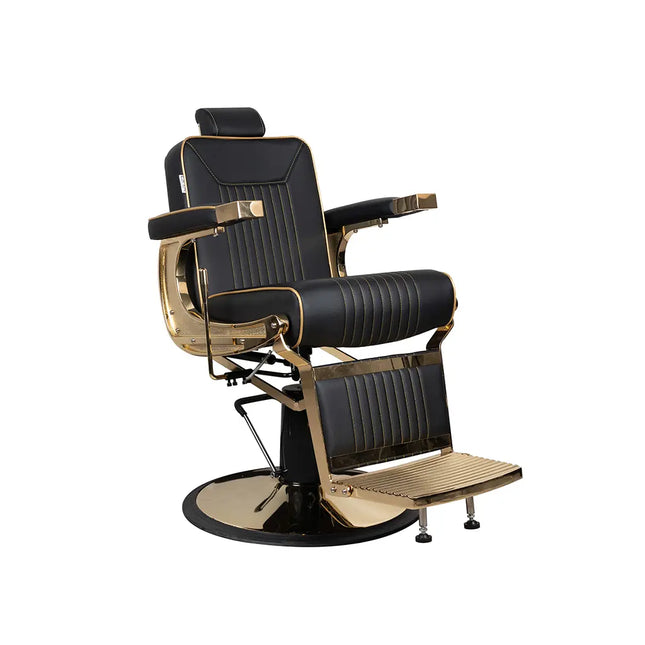 Dita Barber Chair Gold Frame Bologna Black