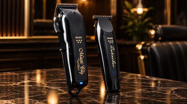 Wahl 5-Star Cordless Barber Combo in luxe barbershop sfeer – Magic Clip en Detailer