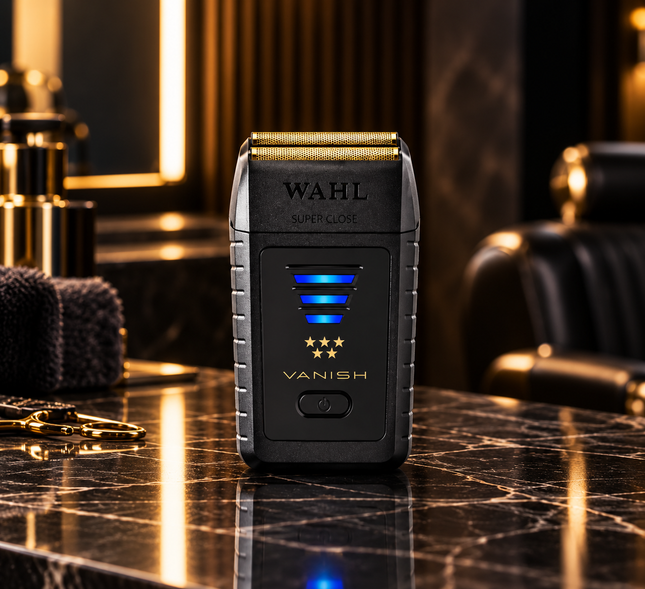 Wahl Vanish Shaver professioneel scheerapparaat in luxe barbershop sfeer